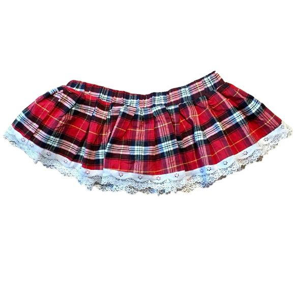 ADOME Women Schoolgirl Lingerie Role play Skirt - Picture 3 of 6